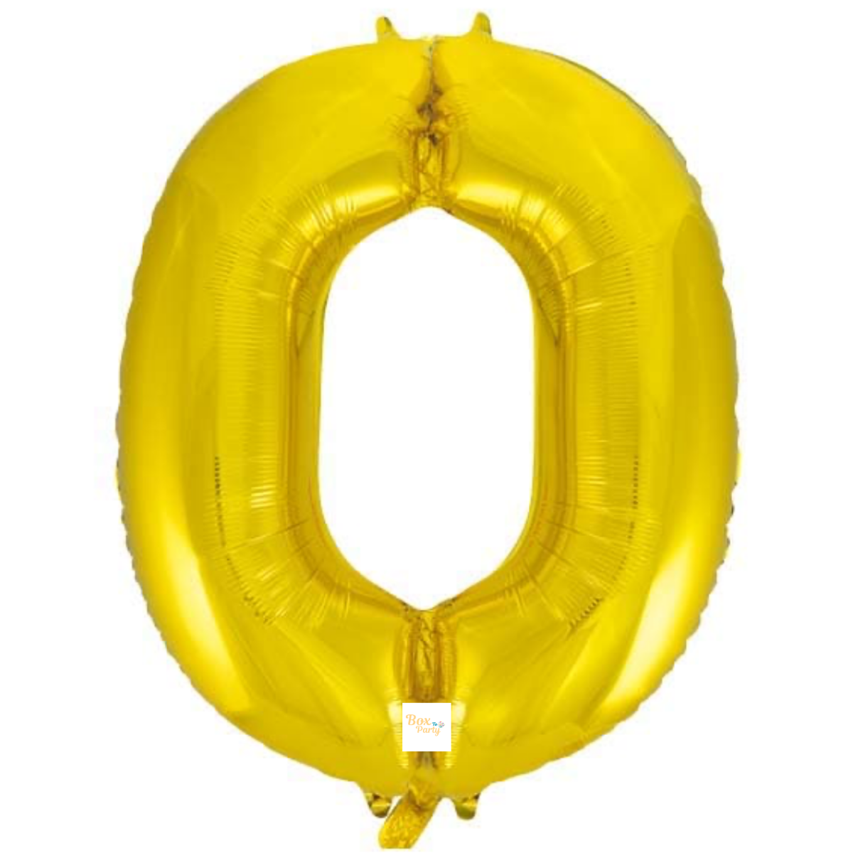 34" Gold Number Foil Balloon - 0
