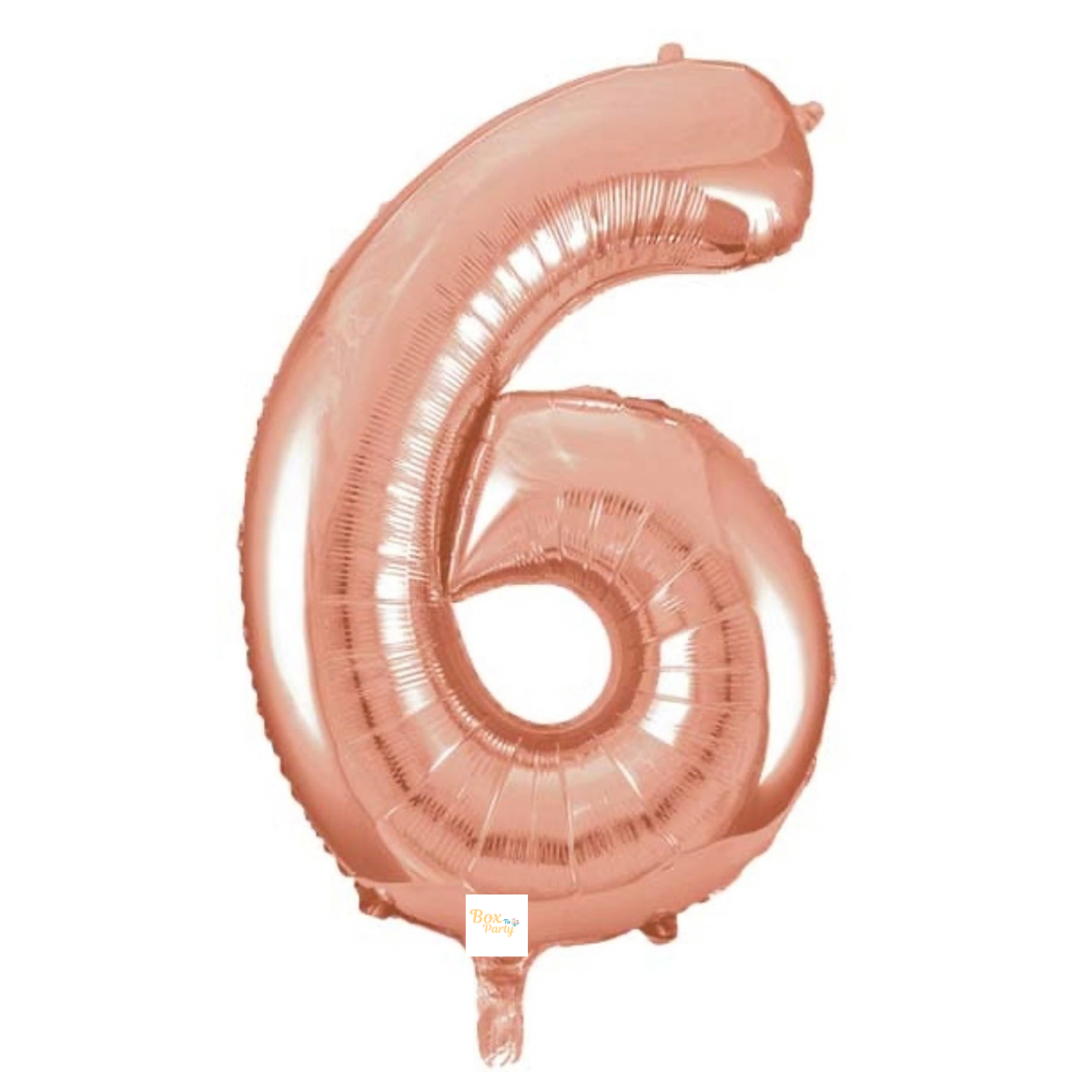 34" Rose Gold Number Foil Balloon - 6