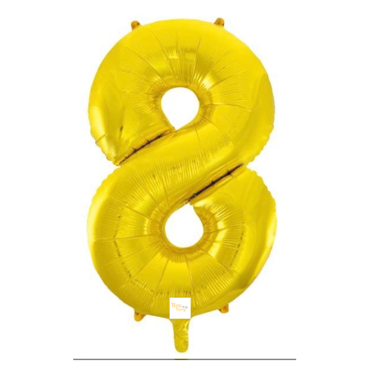 34" Gold Number Foil Balloon - 8