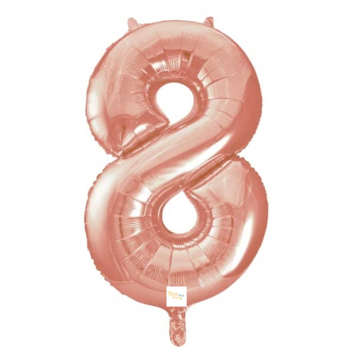 34" Rose Gold Number Foil Balloon - 8