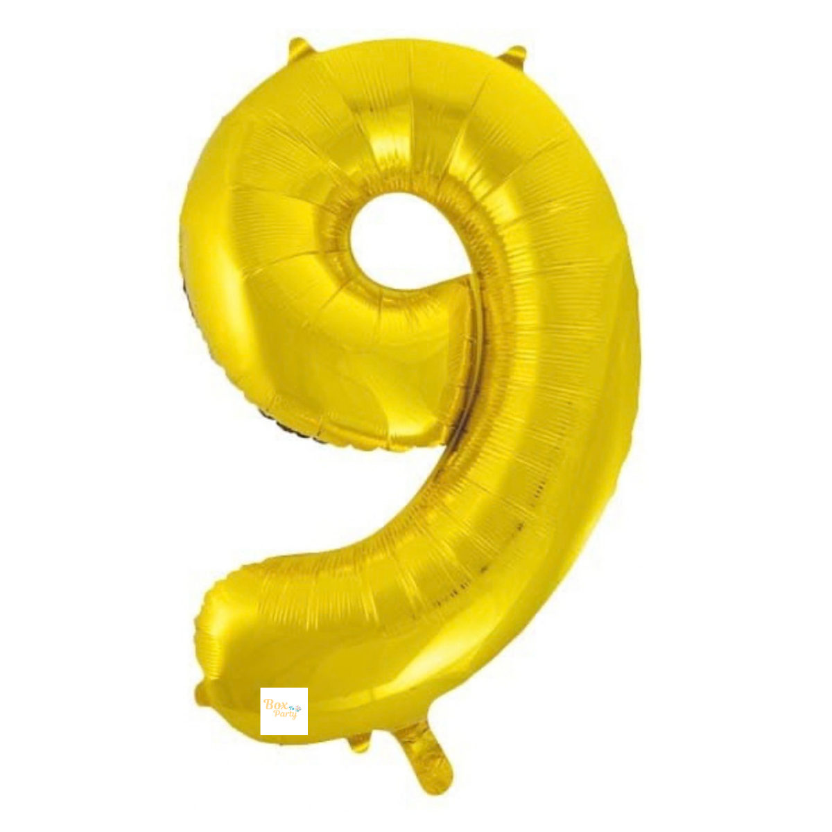 34" Gold Number Foil Balloon - 9