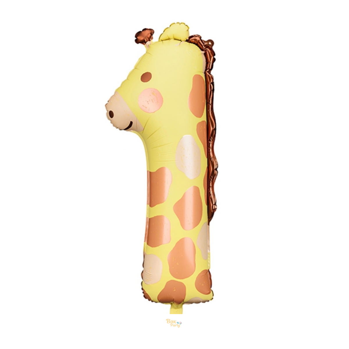 32" Number 1 Giraffe Shape Foil Balloons