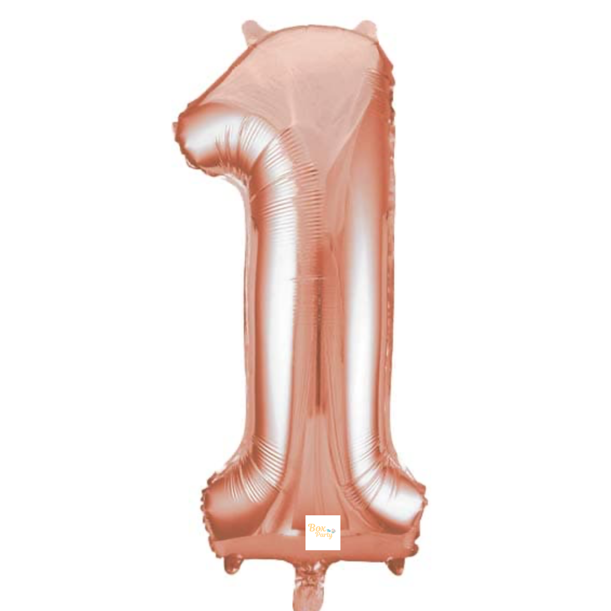 34" Rose Gold Number Foil Balloon - 1